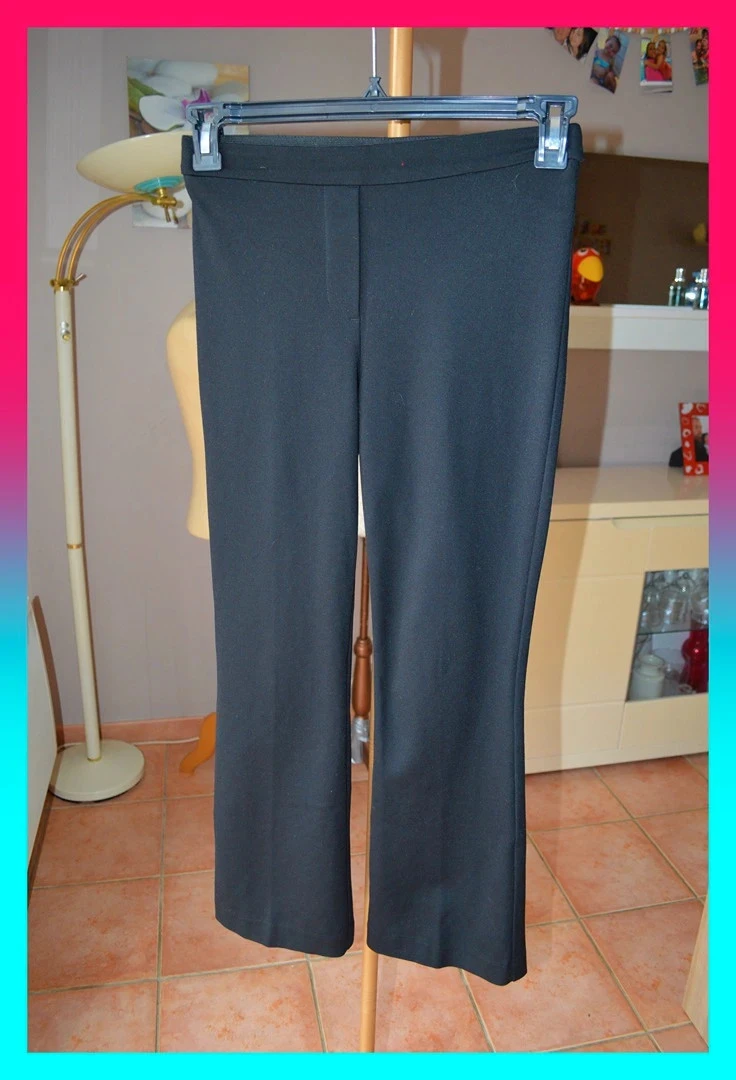 Pantalon H&m – Xs – Noir – coupe évasée élégante